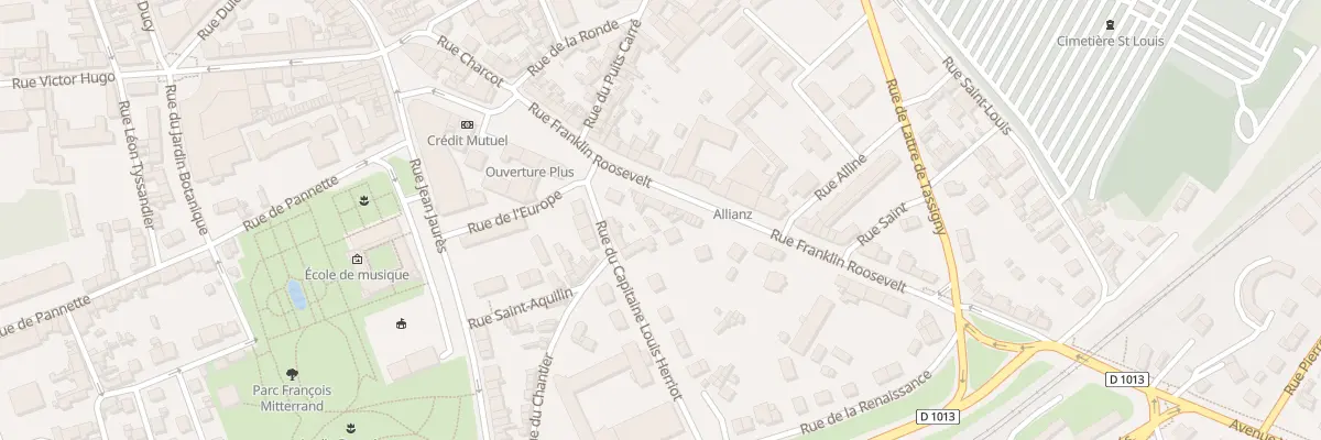 Plan du 36 Rue Franklin D Roosevelt à Évreux