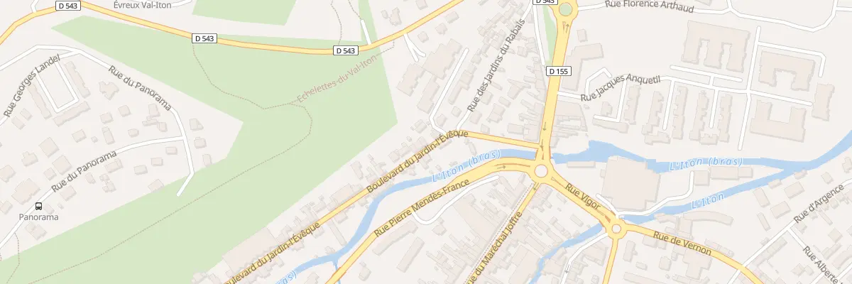 Plan du 77B Bd du Jardin l’Évêque à Évreux