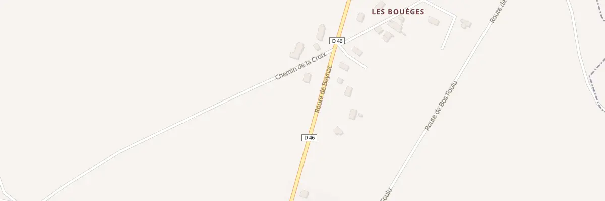 Plan du 877 Rte de Beynac à Burgnac