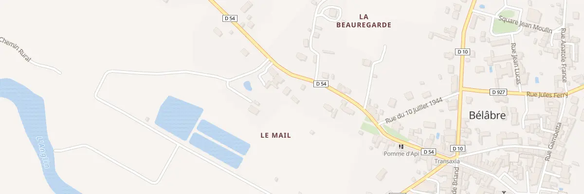 Plan du 5 Rue Anatole Ferrant à Bélâbre