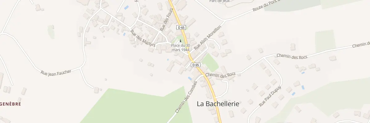 Plan du 34 Rue Rue de la Republique à La Bachellerie