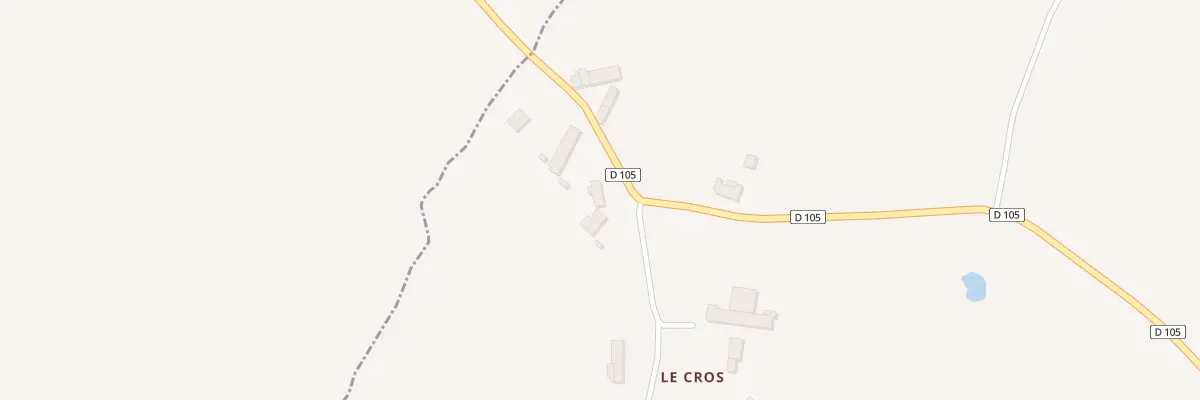 Plan du 7 Le Cros à Lussac-les-Églises