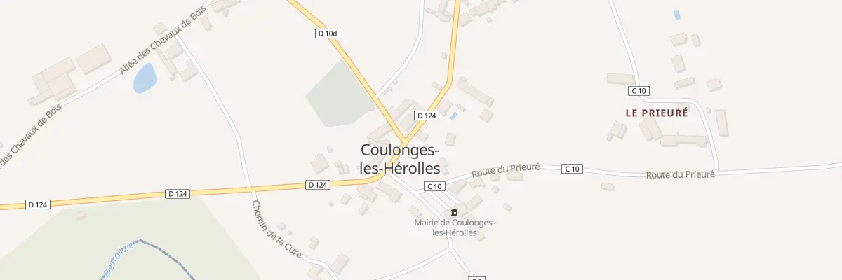 Plan du 2 Rte de la Font Bidault à Coulonges-les-Hérolles