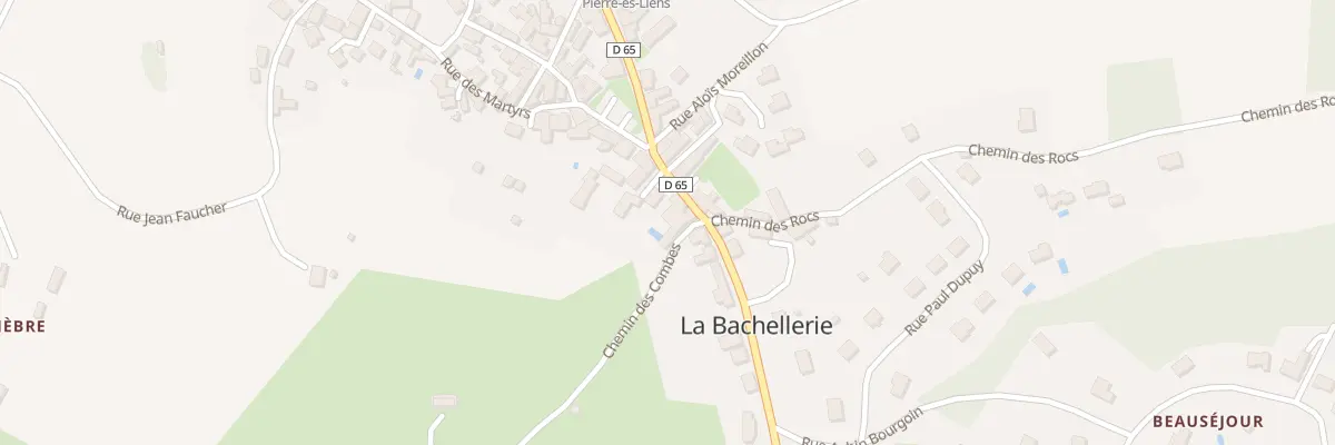 Plan du 1 Pl Place Eugene Priouzeau à La Bachellerie
