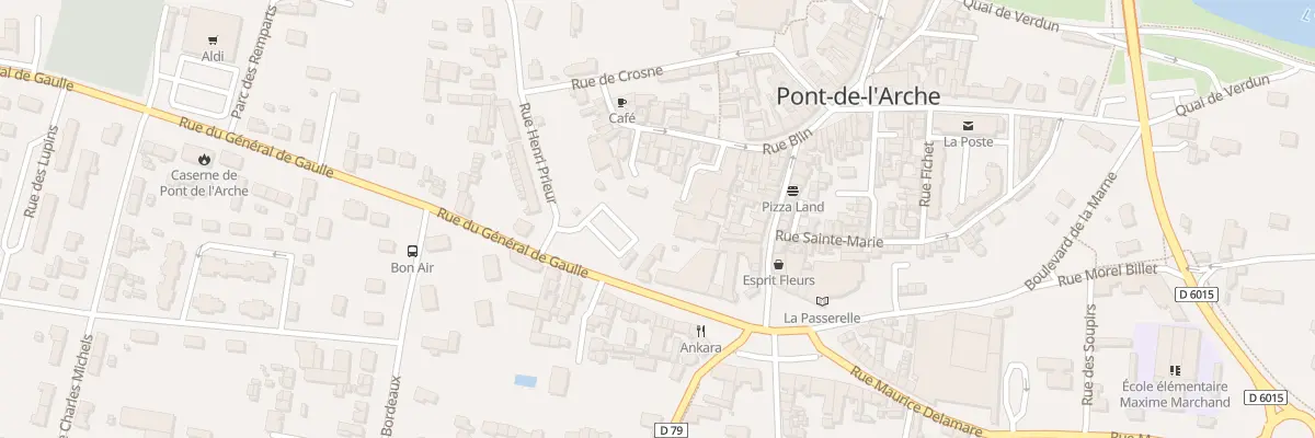 Plan du 2 Pl du Souvenir à Pont-de-l’Arche