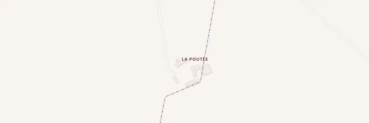 Plan du 1 La Poutee à Busloup