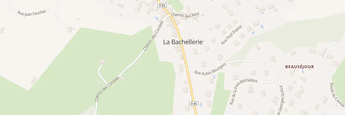 Plan du 50 Rue Rue de la Republique à La Bachellerie