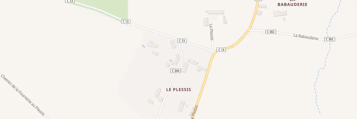 Plan du 13 Le Plessis à Chemillé-sur-Indrois
