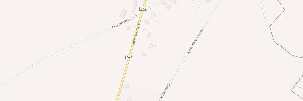 Plan du 822 Rte de Beynac à Burgnac