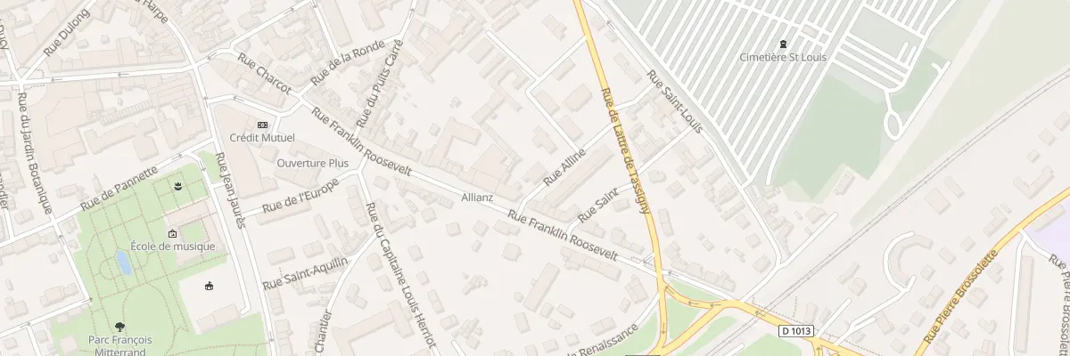 Plan du 1 Rue Alline à Évreux