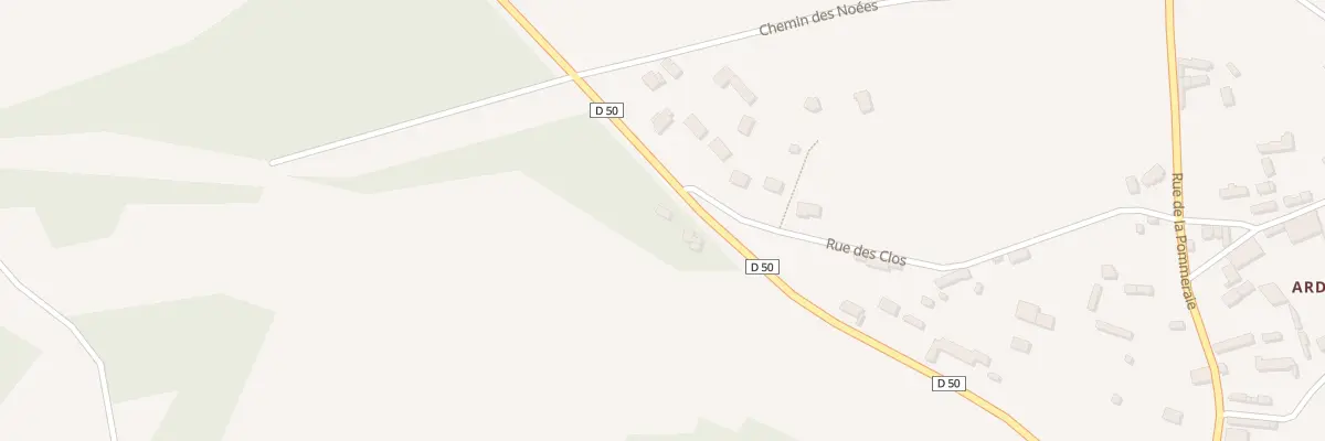 Plan du 2 Rte de Damville à Droisy