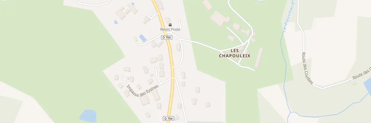 Plan du 19261 Les Chapouleix à Saint-Rabier