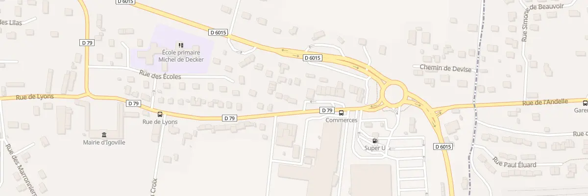 Plan du 43 Rue de Lyons à Igoville