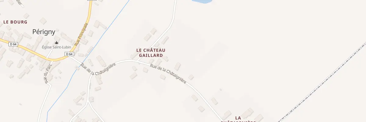 Plan du 10 Rue de la Chataignière à Périgny