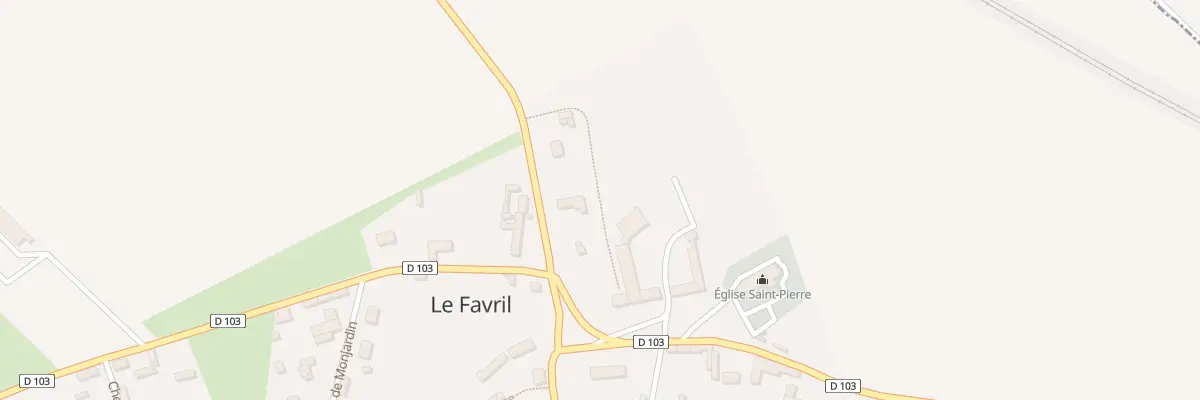 Plan du 1B Rte de Pontgouin au Favril