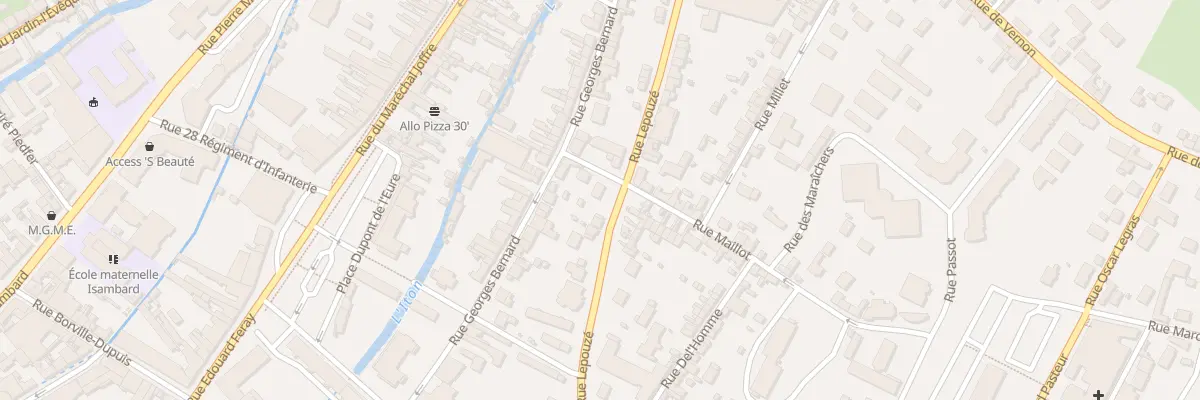 Plan du 2T Rue Maillot à Évreux