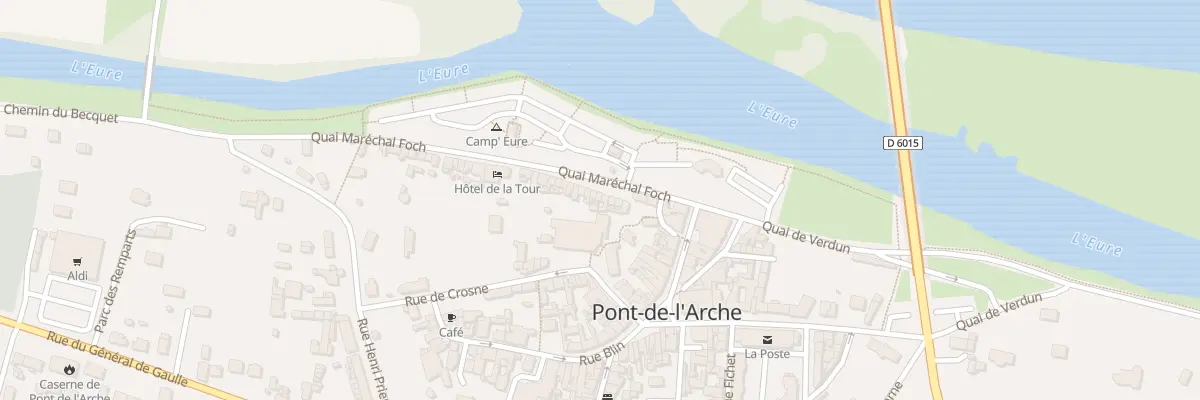 Plan du 15 Quai Maréchal Foch à Pont-de-l’Arche