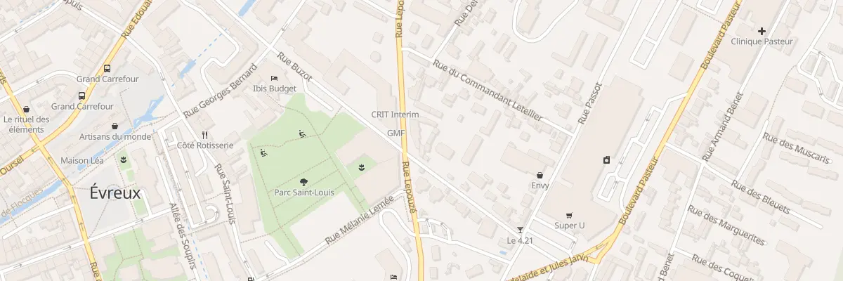 Plan du 22B Rue Lépouzé à Évreux