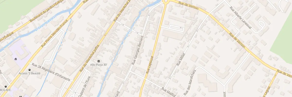 Plan du 66 Rue Georges Bernard à Évreux
