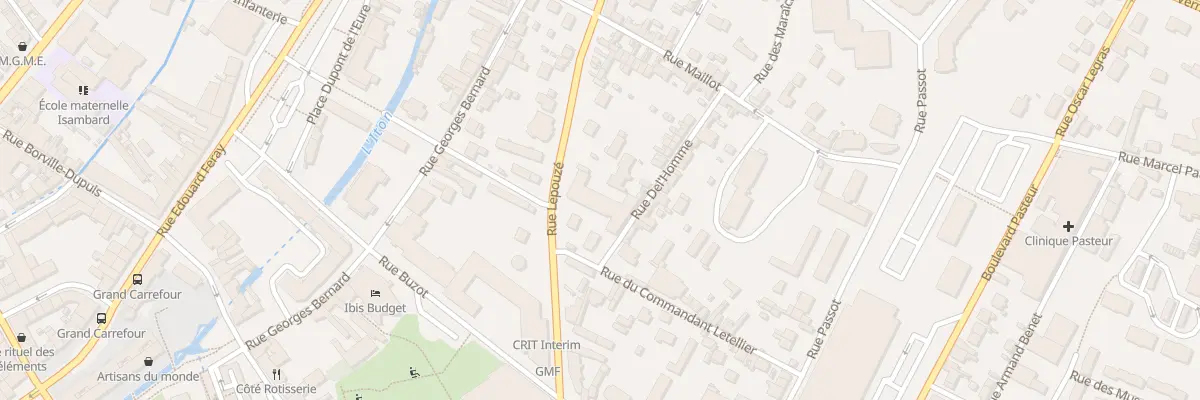 Plan du 30 Rue Lépouzé à Évreux