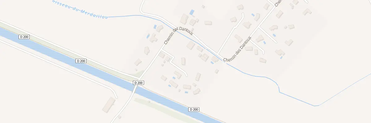 Plan du 1219 Che des Dantous à Castelsarrasin