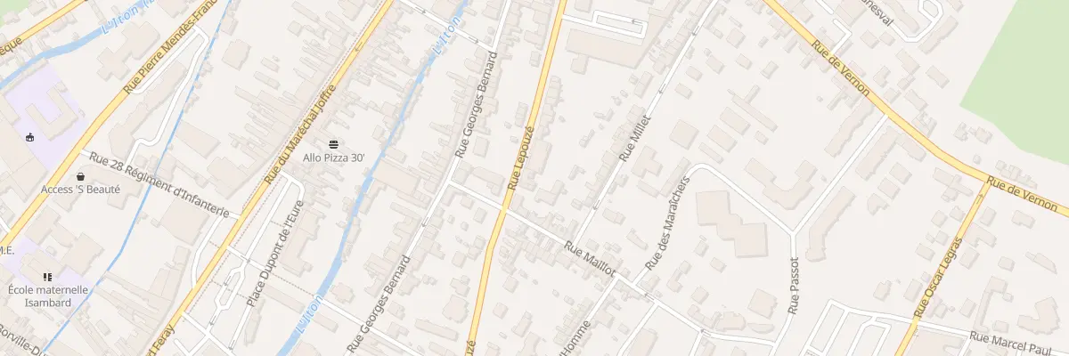 Plan du 44B Rue Lépouzé à Évreux
