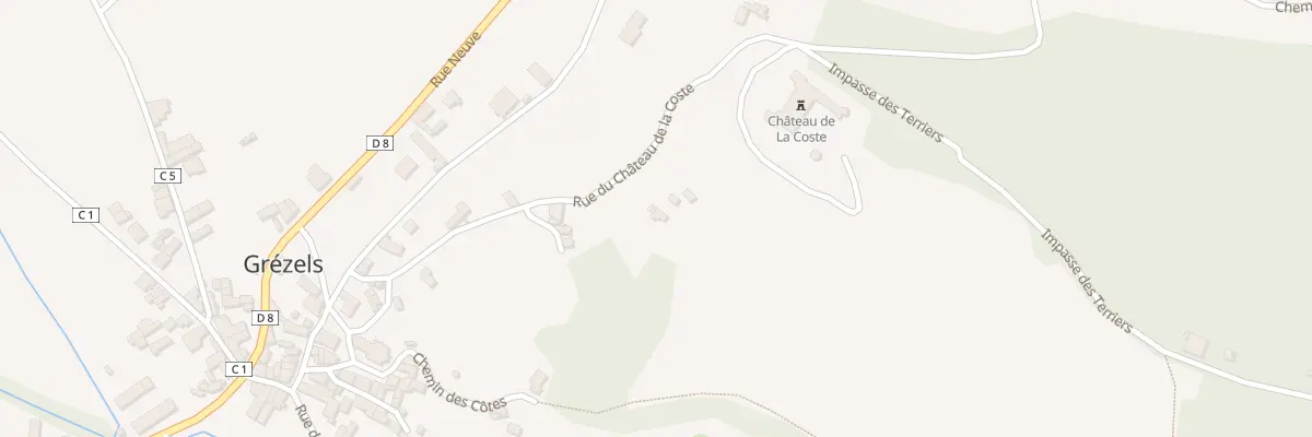 Plan du 5078F Rue du Chateau à Grézels