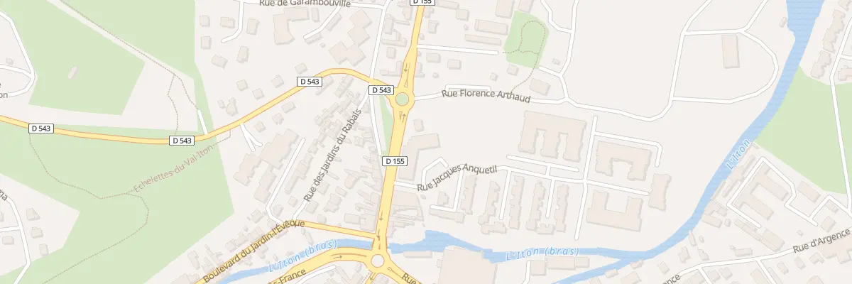 Plan du 14 Rue du Faubourg St-Leger à Évreux