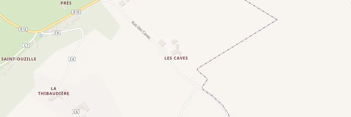 Plan du 2 Rue des Caves à Pezou