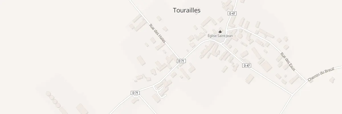 Plan du 7 Rue du Prieure à Tourailles