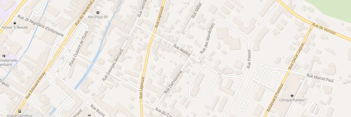 Plan du 24 Rue Maillot à Évreux