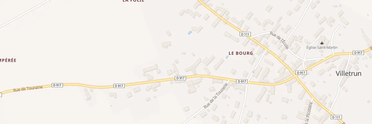 Plan du 14 Rue de Touraine à Villetrun