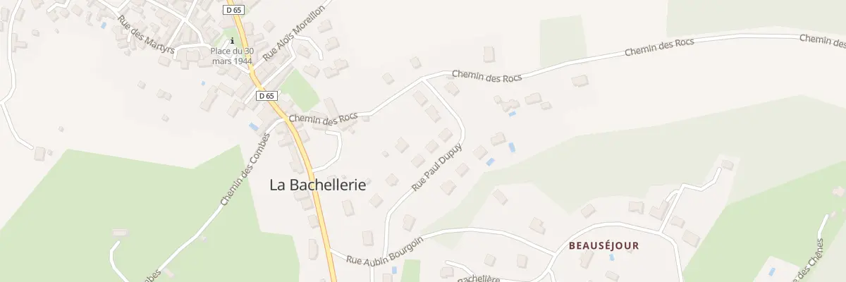 Plan du 8 Rue Paul Dupuy à La Bachellerie