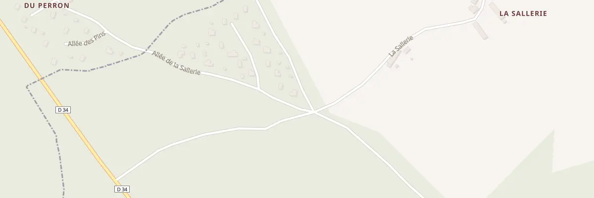 Plan du 2 All de la Sallerie à Renay