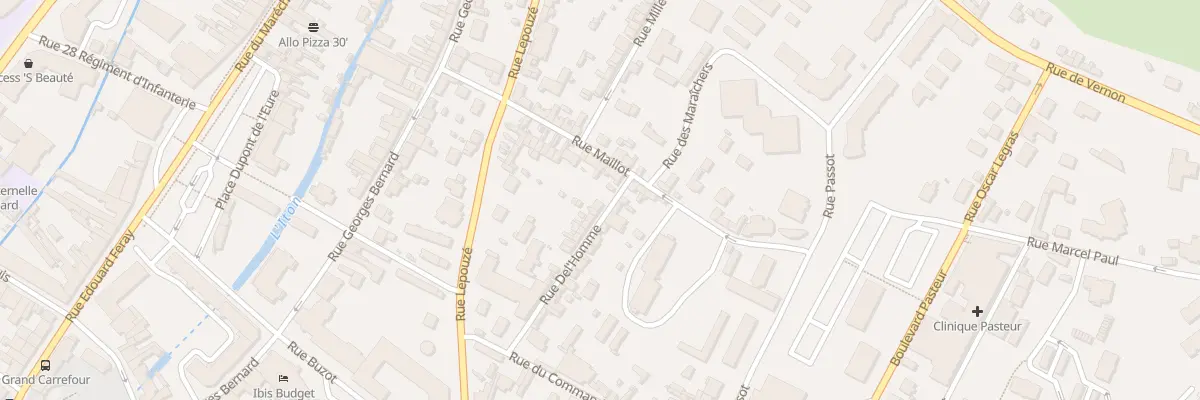 Plan du 15B Rue Del’Homme à Évreux