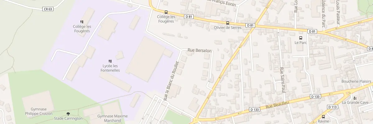 Plan du 12 Rue le Blanc du Roullet à Louviers