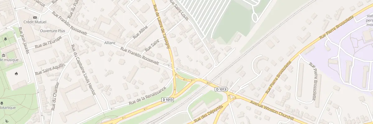 Plan du 75 Rue Franklin D Roosevelt à Évreux