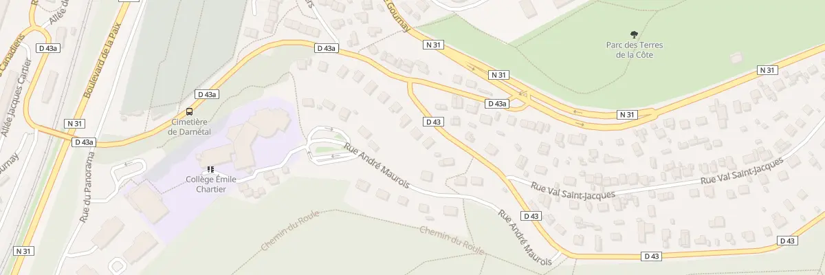 Plan du 16 Rue de la Table de Pierre à Darnétal