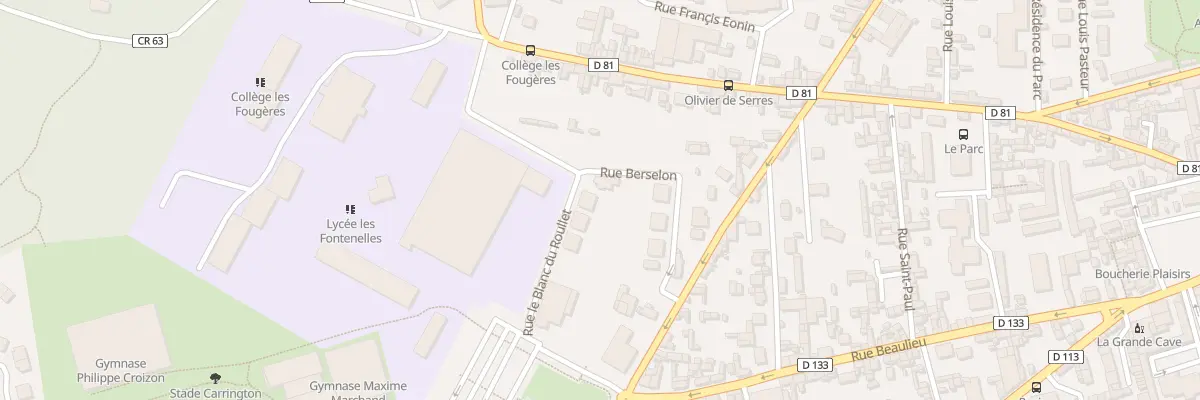 Plan du 14 Rue le Blanc du Roullet à Louviers