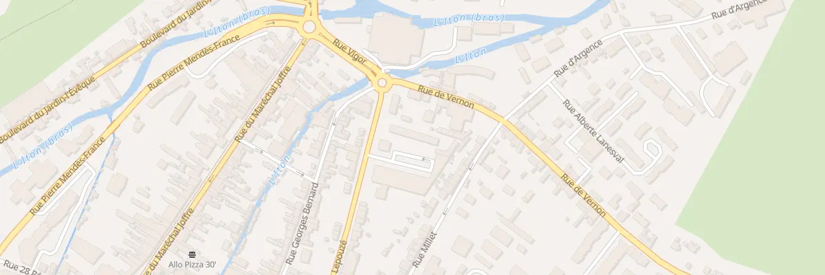 Plan du 62 Rue Lépouzé à Évreux