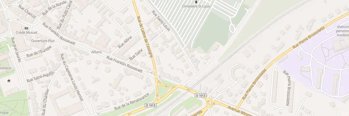 Plan du 98 Rue Saint-Louis à Évreux