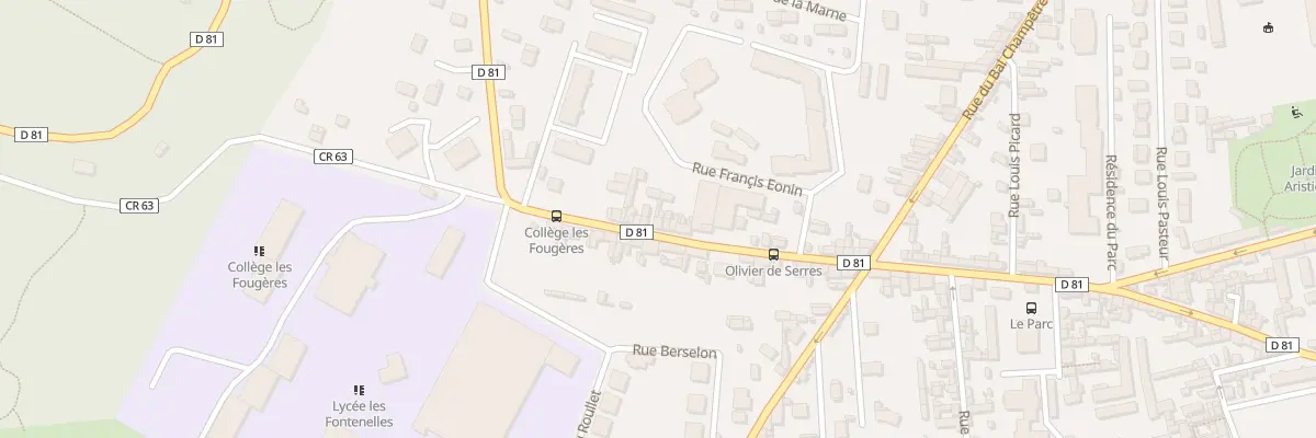 Plan du 91 Rue Massacre à Louviers