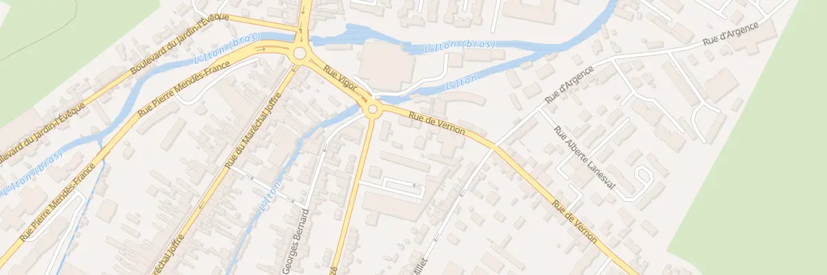 Plan du 6 Rue de Vernon à Évreux