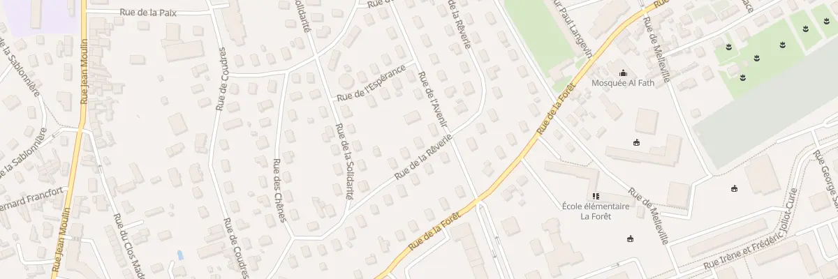 Plan du 24 Rue de la Rêverie à Évreux