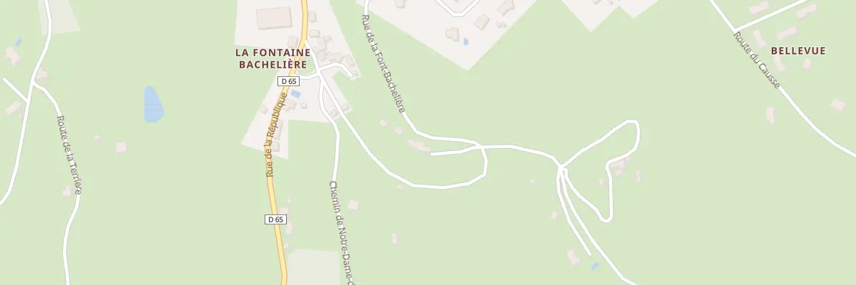 Plan du 2 Imp des Tourterelles à La Bachellerie
