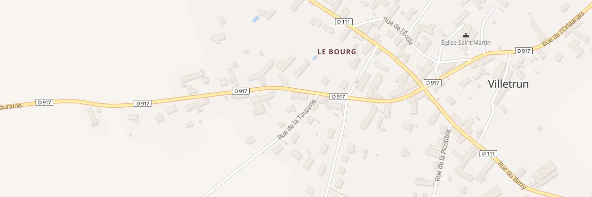Plan du 11 Rue de Touraine à Villetrun
