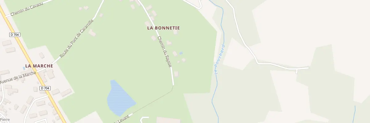 Plan du 311 Che du Raysse à Saint-Rabier