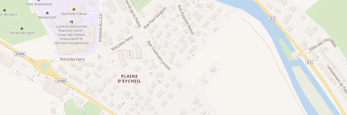 Plan du 4 Rue Henri Matisse à Saint-Girons