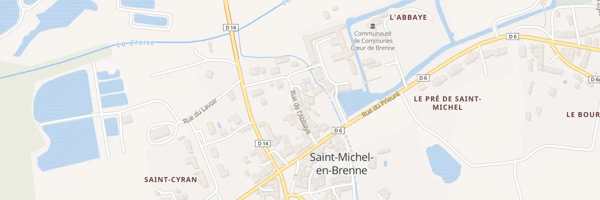 Plan du 14 Rue de l’Abbaye à Saint-Michel-en-Brenne