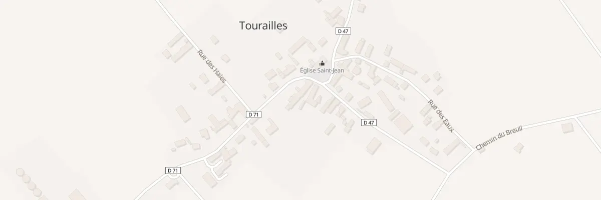 Plan du 3 Pl de l’Eglise à Tourailles